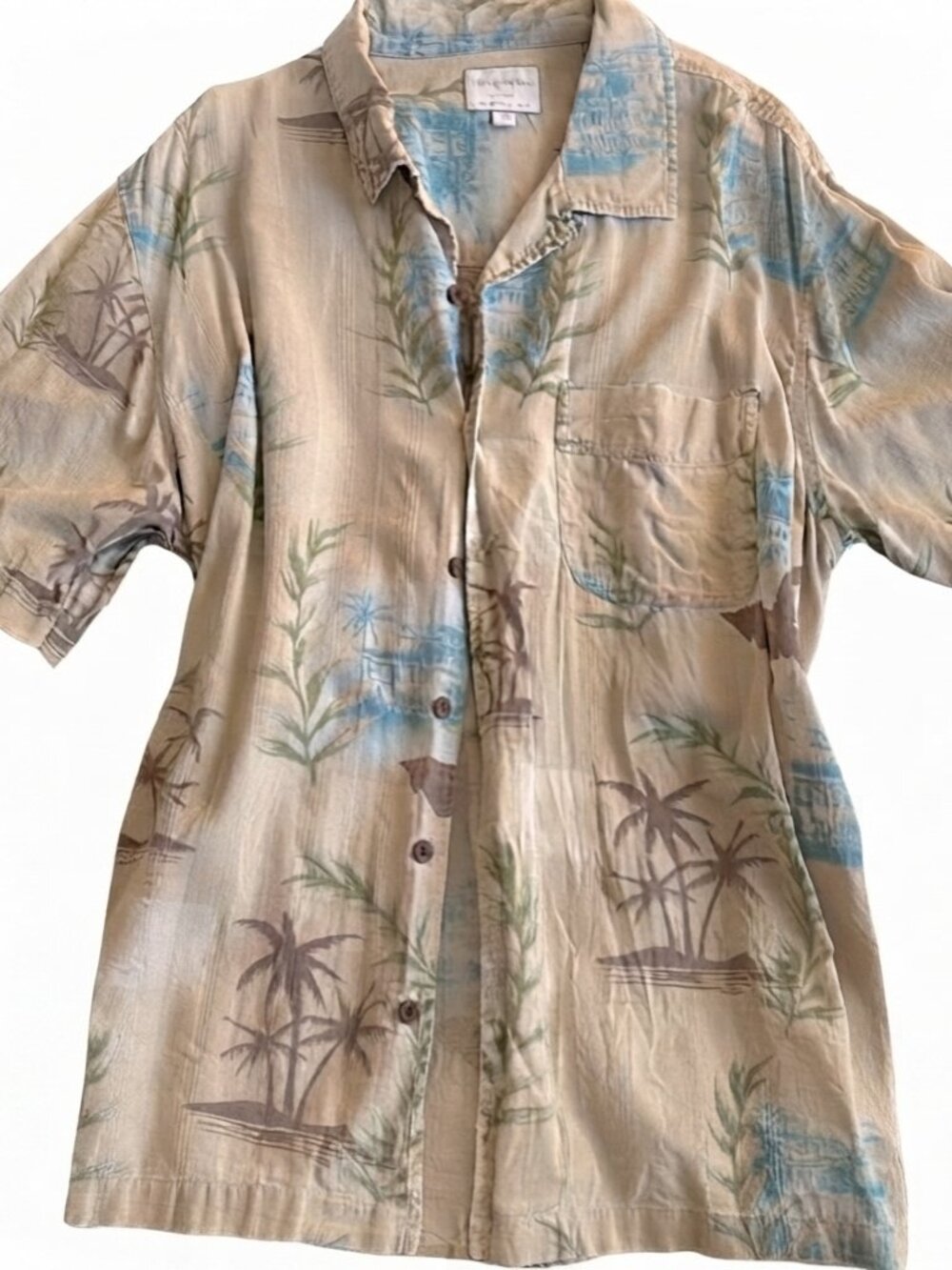 Vintage Trader Bay Silk Hawaiian Shirt